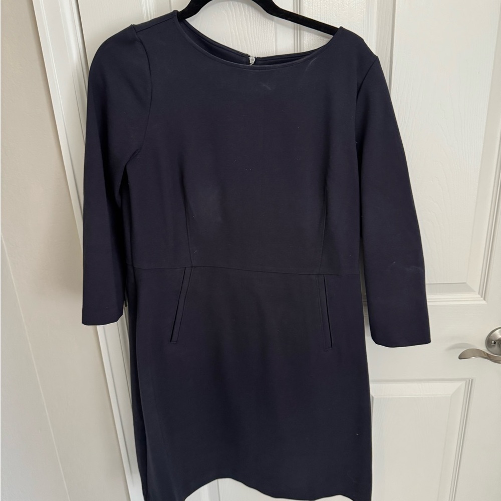 SPANX Classic Long Sleeve Navy Dress